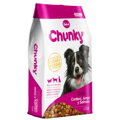 Chunky Cordero Arroz y Salmón
