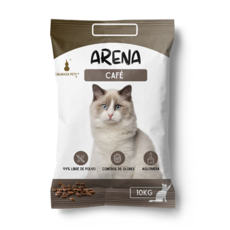 Arena Para Gatos Aroma Café Calabaza